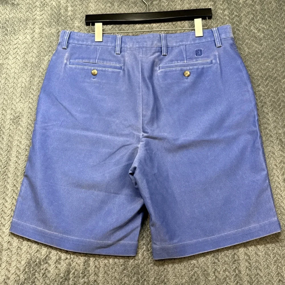 FootJoy Men's Golf Shorts 36 Blue Polyester Performance Casual Athletic Inseam 9